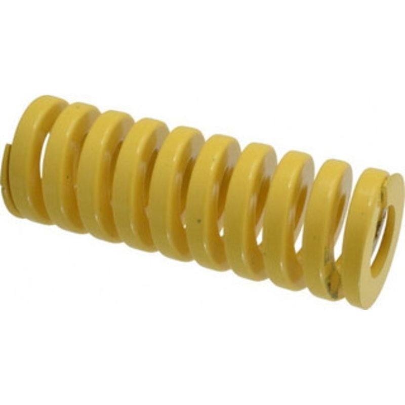 Danly 2 Hole Diam, 1 Rod Diam, 5-1/2 Free Length, Yellow Die Spring 161 Lb Max Deflection, 1.38 Max Deflection, Extra Heavy Duty, Chromium Vanadium Steel 9-3222-36 – 76017474