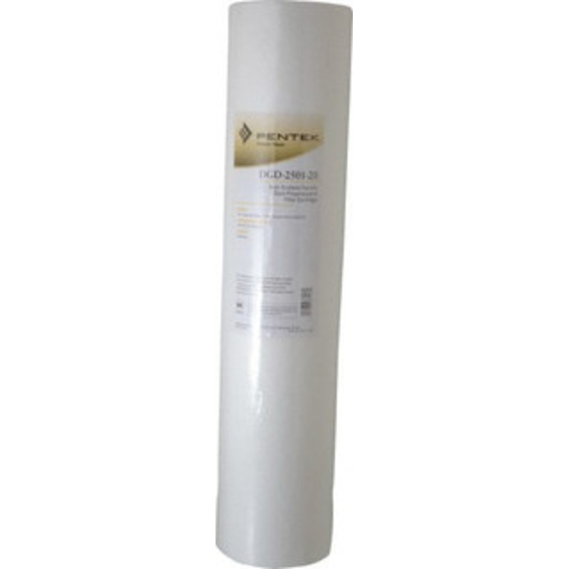 Pentair 4-1/2 OD, 25/1, Polypropylene Dual Gradient Cartridge Filter 20 Long, Reduces Sediments 155360-43 – 37035581