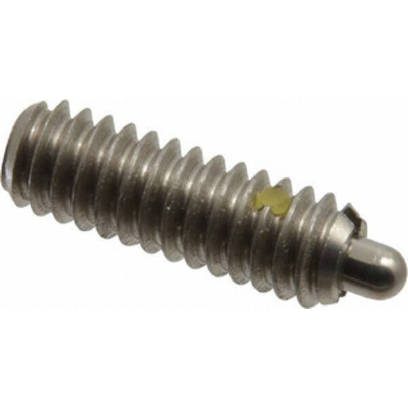 Vlier 1/4-20, 3/4 Thread Length, 1/8 Plunger Projection, Stainless Steel Threaded Spring Plunger 0.117 – 0.118 Max Plunger Diam, 3/4 Plunger Length, 2 Lb Init End Force, 9 Lb Final End Force SSS54BN – 62117270