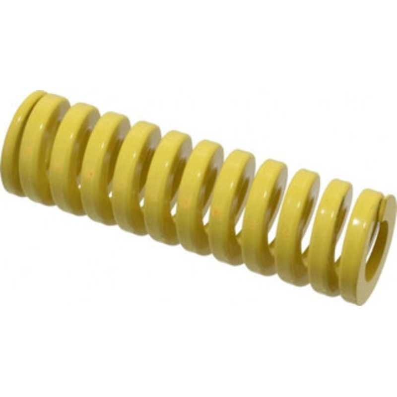 Danly 1-1/2 Hole Diam, 3/4 Rod Diam, 5 Free Length, Yellow Die Spring 108 Lb Max Deflection, 1.25 Max Deflection, Extra Heavy Duty, Chromium Vanadium Steel 9-2420-36 – 76017276