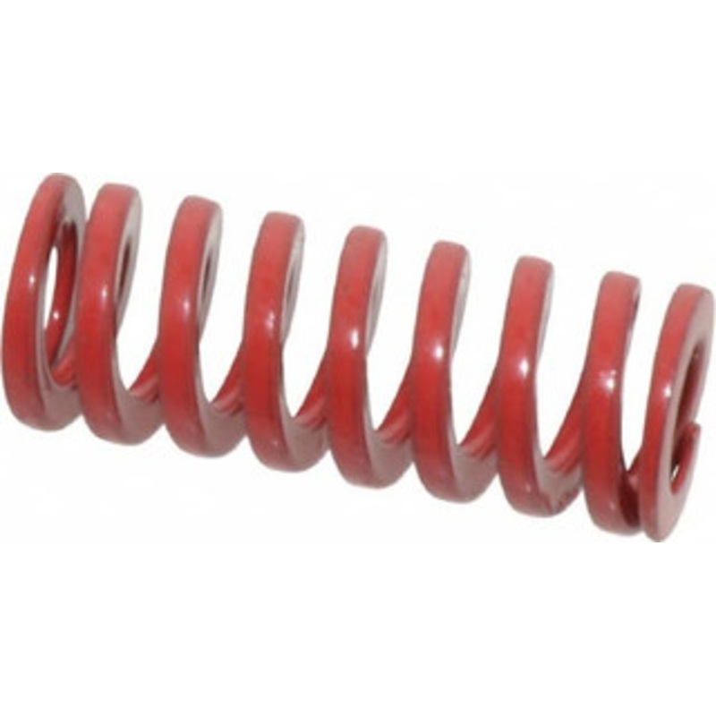 Danly 1/2 Hole Diam, 9/32 Rod Diam, 1-1/4 Free Length, Red Die Spring 18.8 Lb Max Deflection, 0.38 Max Deflection, Heavy Duty, Chromium Vanadium Steel 9-0805-26 – 76014224