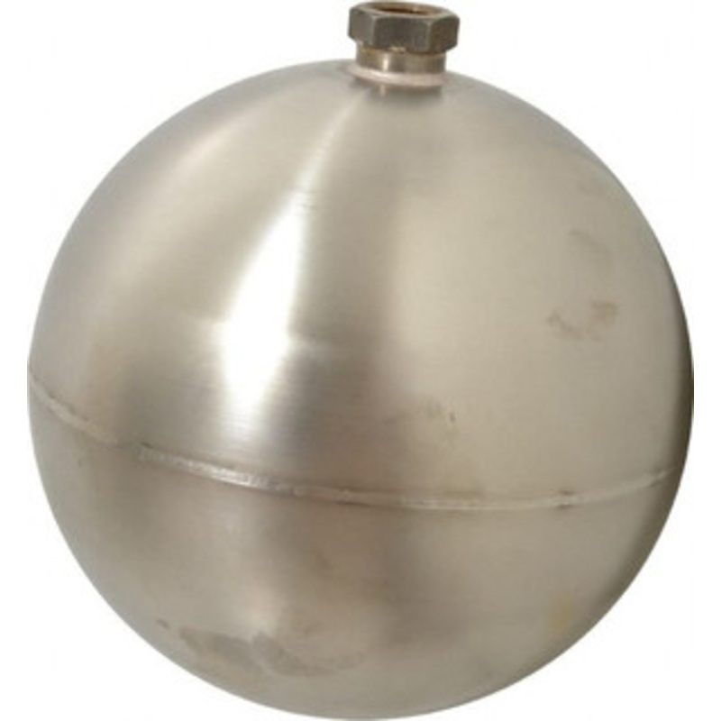Made in USA 7 Diam, Spherical, Hex Spud Connection, Metal Float 3/8 Straight Thread, Stainless Steel, 650 Max psi, 14 Gauge RS47014G – 07438955
