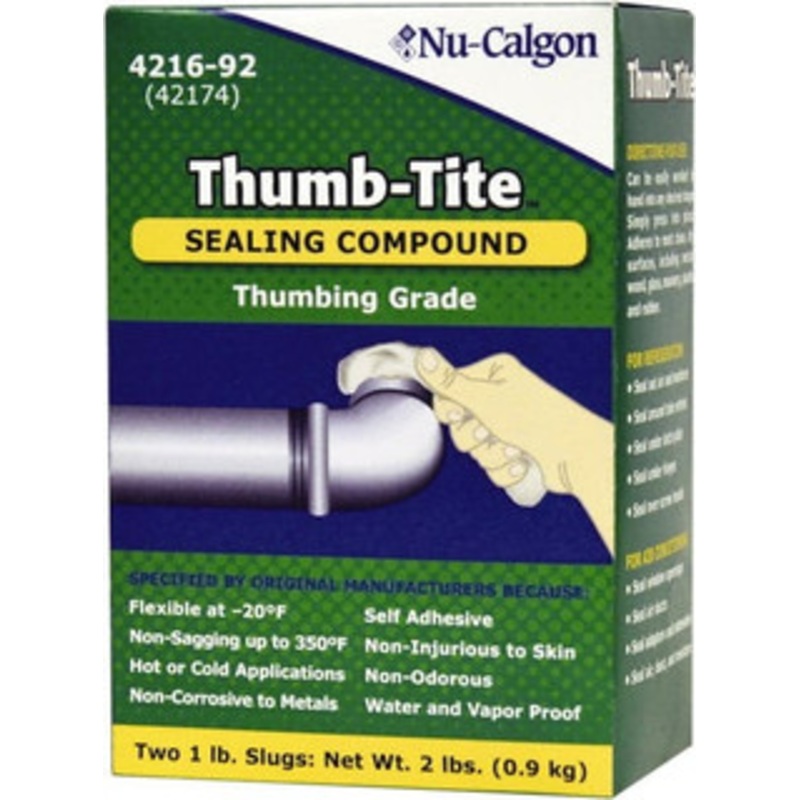 Nu-Calgon 2 Lb Insulation Slug White, Use with Sealing, Insulating & General Maintenance Applications 4216-92 – 07426901