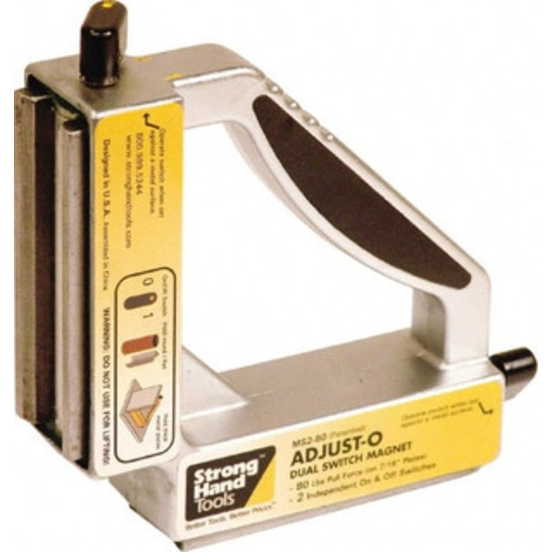 Strong Hand Tools 6 Wide x 1-1/2 Deep x 6 High Magnetic Welding & Fabrication Square 80 Lb Average Pull Force MS2-80 – 76374271