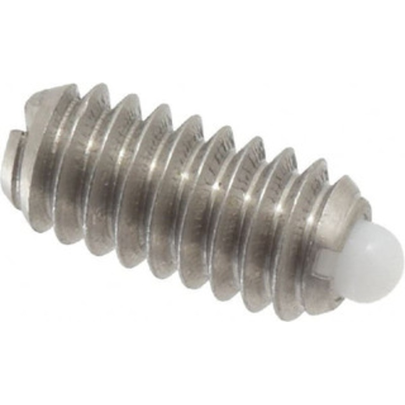 Vlier 1/4-20, 17/32 Thread Length, 0.078 Plunger Projection, Stainless Steel Threaded Spring Plunger 0.119 Max Plunger Diam, 0.531 Plunger Length, 1 Lb Init End Force, 3.5 Lb Final End Force SSMD55N – 62120779