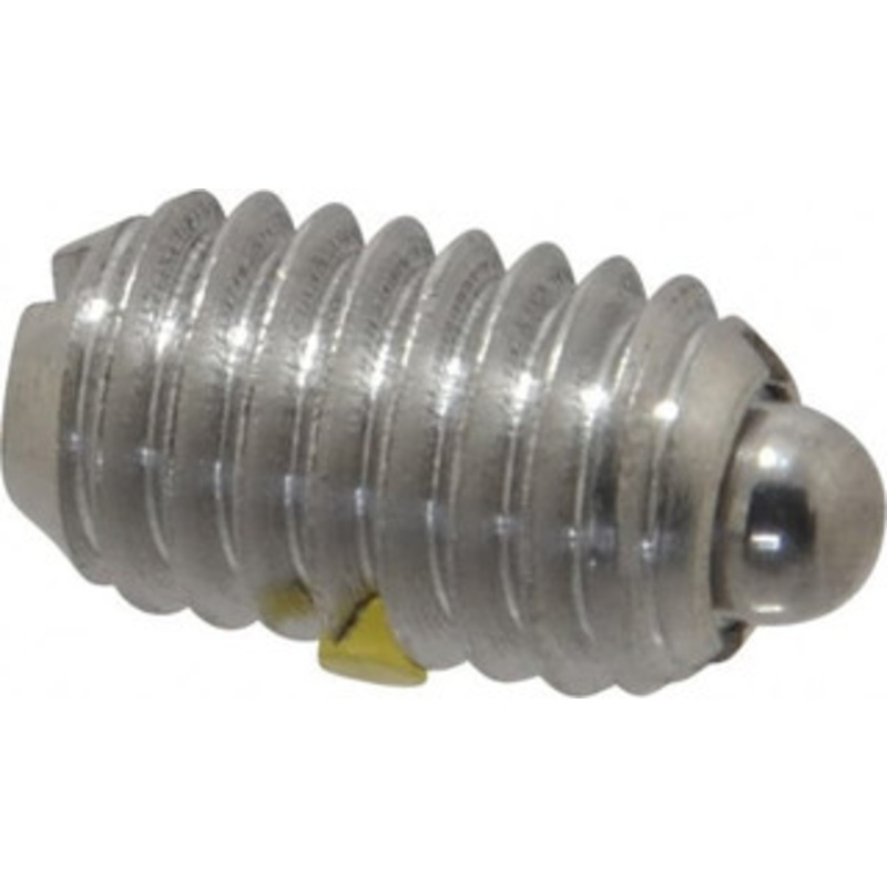 Vlier 3/8-16, 5/8 Thread Length, 0.11 Plunger Projection, Stainless Steel Threaded Spring Plunger 0.186 Max Plunger Diam, 0.625 Plunger Length, 1.5 Lb Init End Force, 5 Lb Final End Force SSM59N – 62117924