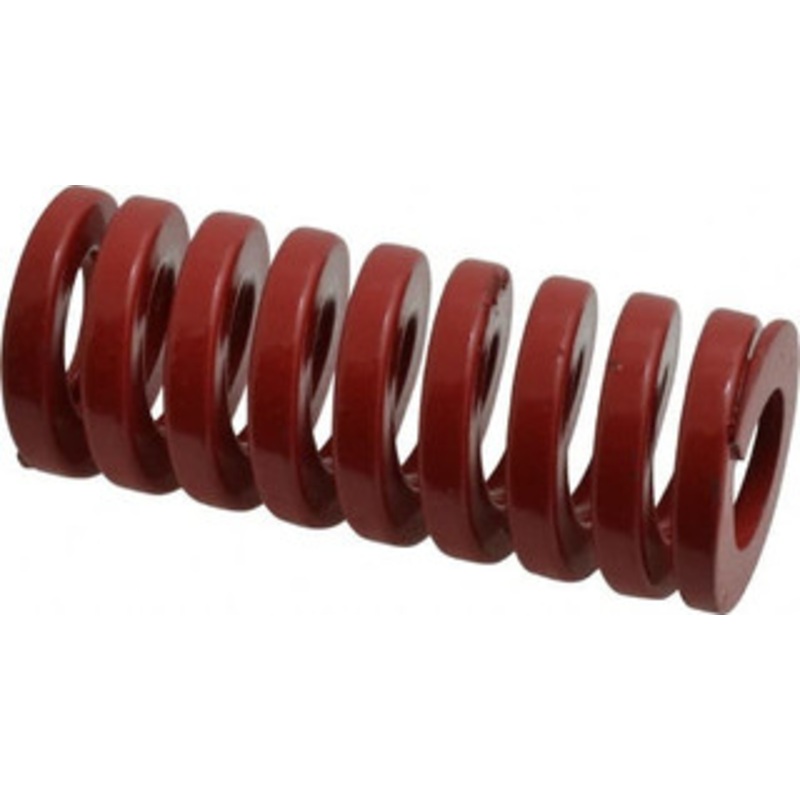 Danly 1-1/4 Hole Diam, 5/8 Rod Diam, 3 Free Length, Red Die Spring 94.7 Lb Max Deflection, 0.9 Max Deflection, Heavy Duty, Chromium Vanadium Steel 9-2012-26 – 76015056