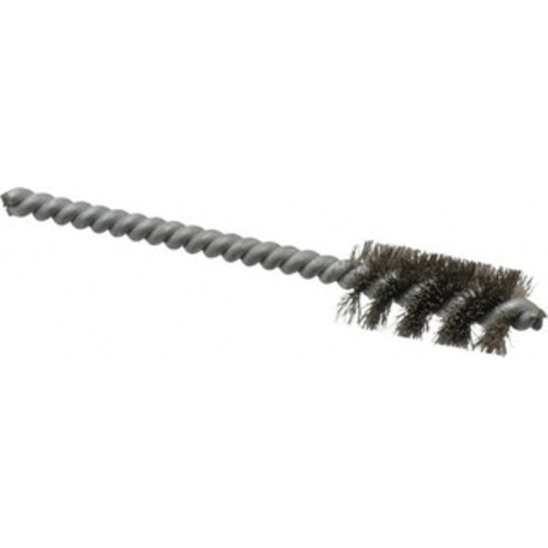 Schaefer Brush 3/8 Inch Inside Diameter, 9/16 Inch Actual Brush Diameter, Stainless Steel, Power Fitting and Cleaning Brush 3/16 Shank Diameter, 3-5/8 Inch Long, Twisted Wire Stem, 1/2 Inch Refrigeration Outside Diameter 08745-12 – 56489149