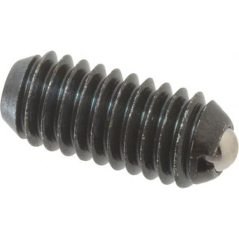 Vlier 5/16-18, 0.156 Ball Diam, 0.72 Body Length, 0.04 Max Ball Reach, Threaded Ball Plunger Steel Body, Stainless Steel Ball, 4 Lb Initial End Force, 9 Lb Final End Force PHB56 – 05137930