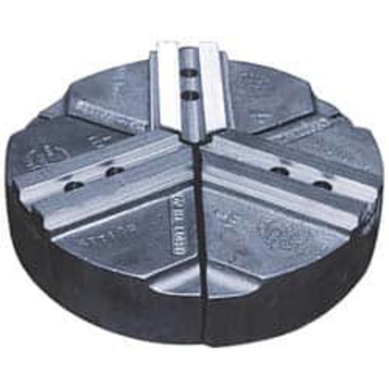 Abbott Workholding 10 & Up Chuck Capacity, 1.5mm x 60 Serrated Attachment, Round Soft Lathe Chuck Jaw 3 Jaws, Cast Iron, 1.1811 Btw Mount Hole Ctrs, 10 Wide x 2 High, 0.6299 Groove, 0.4724 & 12mm Fastener CIKTT10P – 04232153