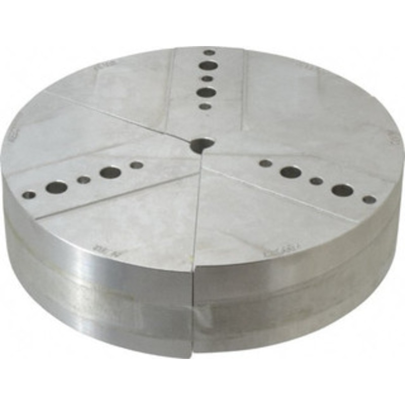 Abbott Workholding 8 & Up Chuck Capacity, Northfield Attachment, Round Soft Lathe Chuck Jaw 3 Jaws, Aluminum, 7.92 Wide x 2 High AL-3-8-2 – 04230025
