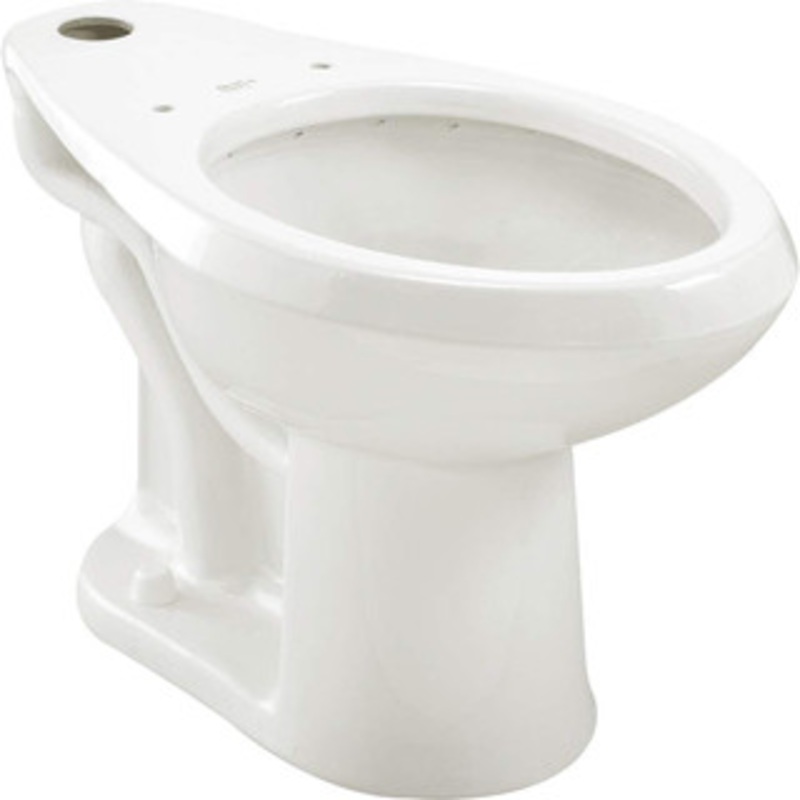 American Standard Toilets, Type: Bowl only, Bowl Shape: Elongated, Mounting Style: Floor, Gallons Per Flush: 1.28, Overall Height: 16.5, Overall Width: 14 3043001.020 – 13923339