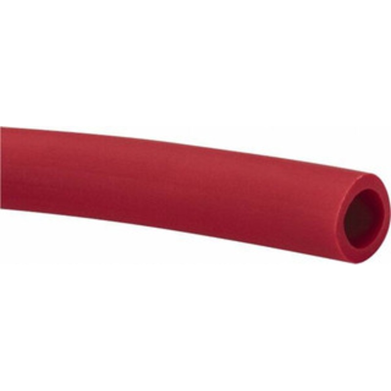 Made in USA 1/4 ID x 3/8 OD, 1/16 Wall Thickness, Cut to Length (50 ft. Standard Length) TPE Tube Red, 64 Shore A Hardness 60042 – 74204751