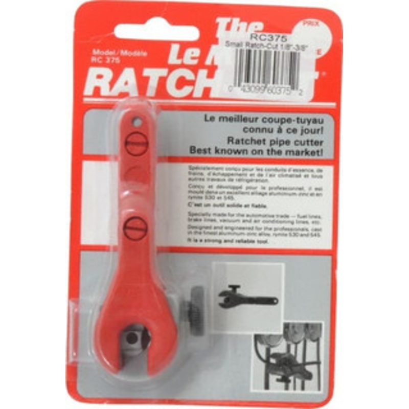 Tome Feteira 1/8 to 3/8 Pipe Capacity, Tube Cutter 4 OAL RC375 – 05903448