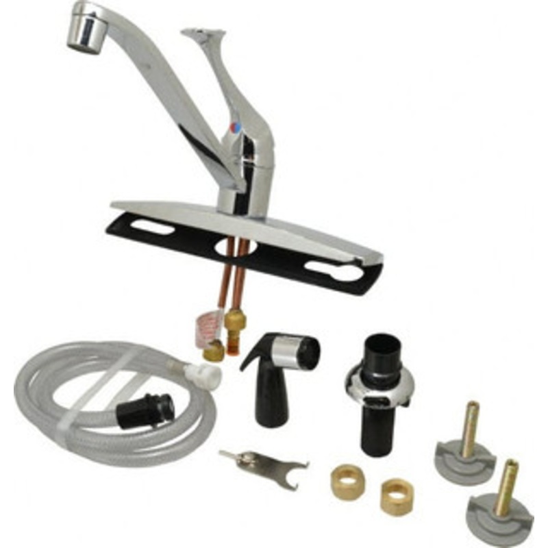 B&K Mueller Deck Plate Mount, Kitchen Faucet with Spray One Handle, Lever Handle, Standard Spout 222-118 – 65382673