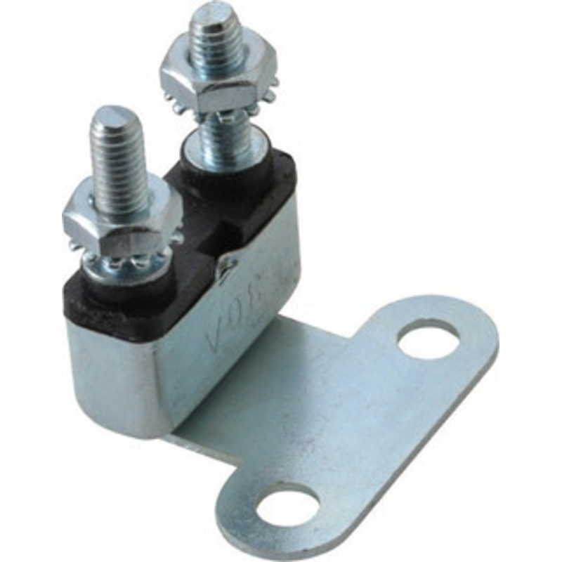 Value Collection 30 Amp Automotive Heavy Duty Stud Terminal Circuit Breaker Bracket Mount, 1.09 Long x 0.402 Wide 0.63 High CB129-30 – 65139727