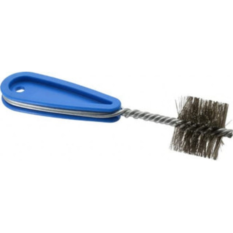 Schaefer Brush 1-7/16 Inch Actual Brush Diameter, Stainless Steel, Refrigeration, Hand Fitting and Cleaning Brush 1-3/8 Refrigeration Outside Diameter, Solid Plastic Hand Fitting Handle with Hole 00932 – 36911378