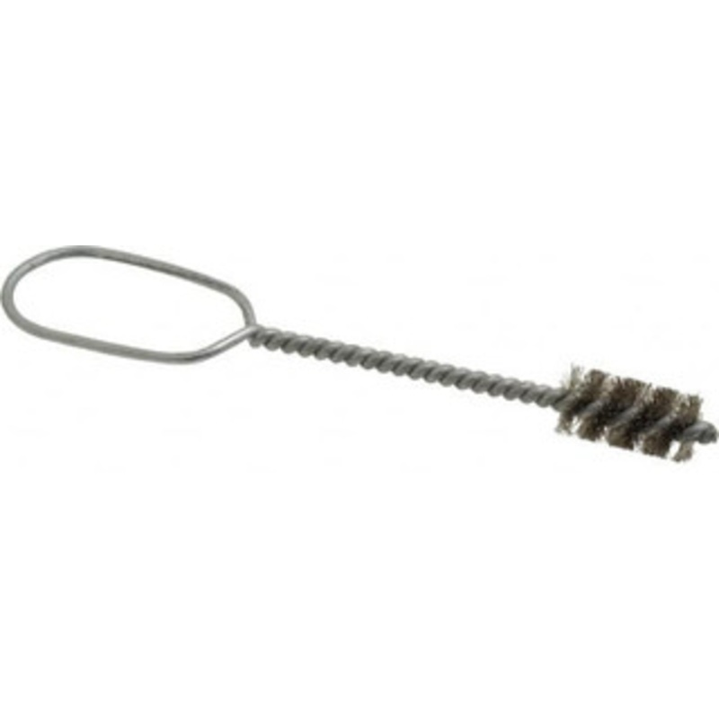 Schaefer Brush 9/16 Inch Actual Brush Diameter, 3/8 Inch Inside Diameter, Carbon Steel, Plumbing, Hand Fitting and Cleaning Brush 1/2 Refrigeration Outside Diameter, 1 Inch Brush Length, 15/64 Inch Trim Length, 0.006 Wire 00545-12 – 48788863