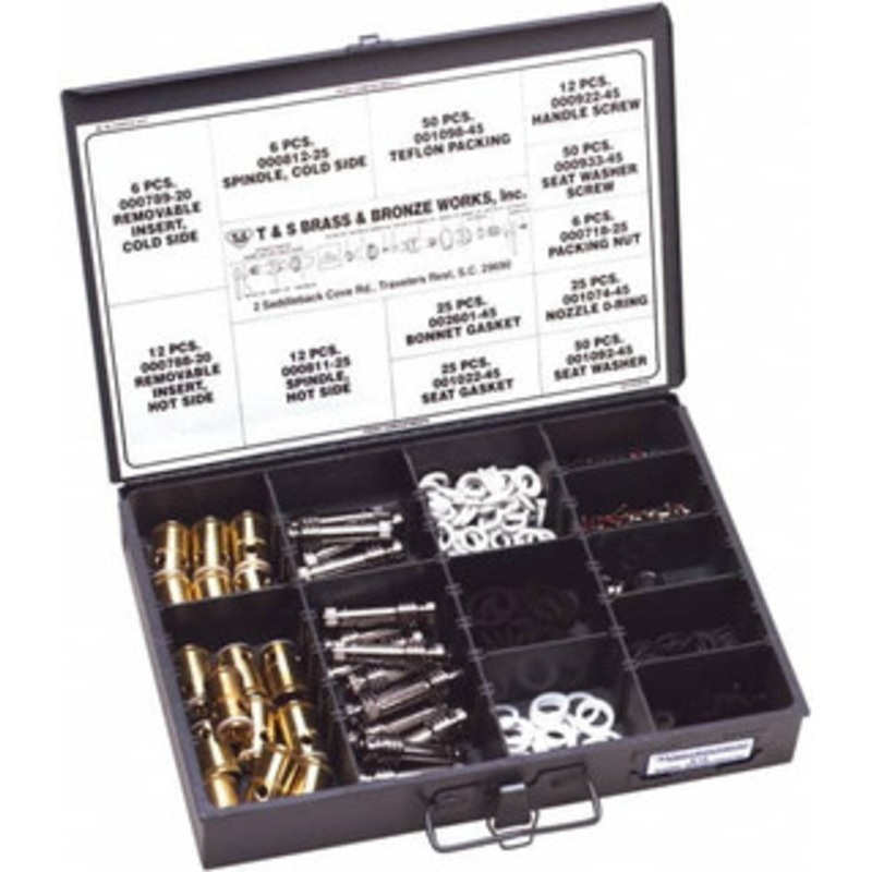 T&S Brass 267 Pieces Boxed Faucet Repair Kit Master Parts Kit Style B-7K – 32064917