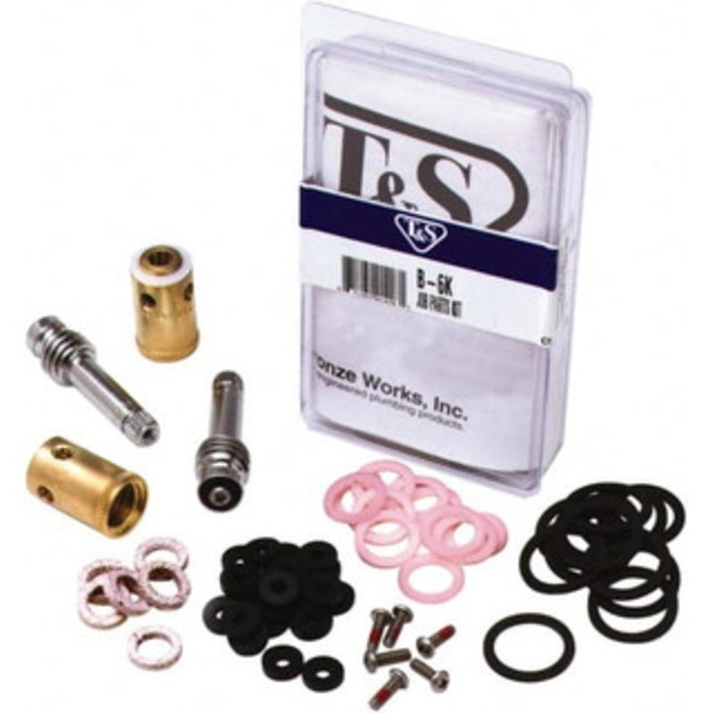 T&S Brass 58 Pieces Two Handle Faucet Faucet Repair Kit Complete Two Handle Repair Kit Style B-6K – 32064925