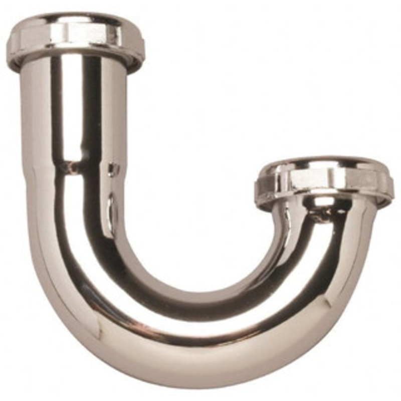 Federal Process 1-1/2 Outside Diameter, 17 Gauge, P Trap J Bend Only Chrome Coated, Brass 133 – 82722869