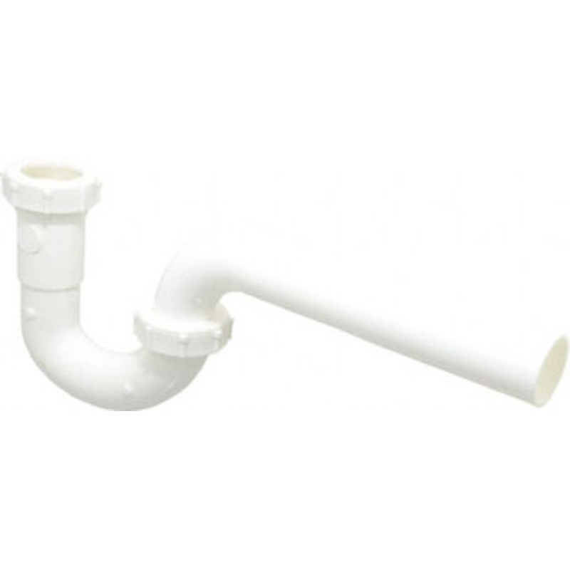 Federal Process 1-1/4 Outside Diameter, P Trap with Wall Pipe White, PVC 813PVCBG – 82723123