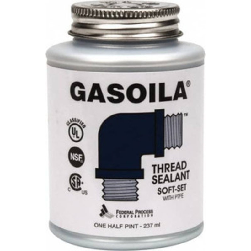 Federal Process 1/2 Pt Brush Top Can Blue/Green Easy Seal Applicator with Gasoila Soft-Set 600F Max Working Temp SS08 – 36912848