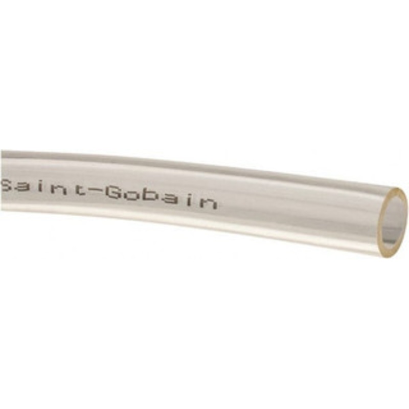 Made in USA 3/8 ID x 1/2 OD, 1/16 Wall Thickness, Cut to Length (100 ft. Standard Length) Polyurethane Tube Clear, 30 Max psi 509276 – 48525117