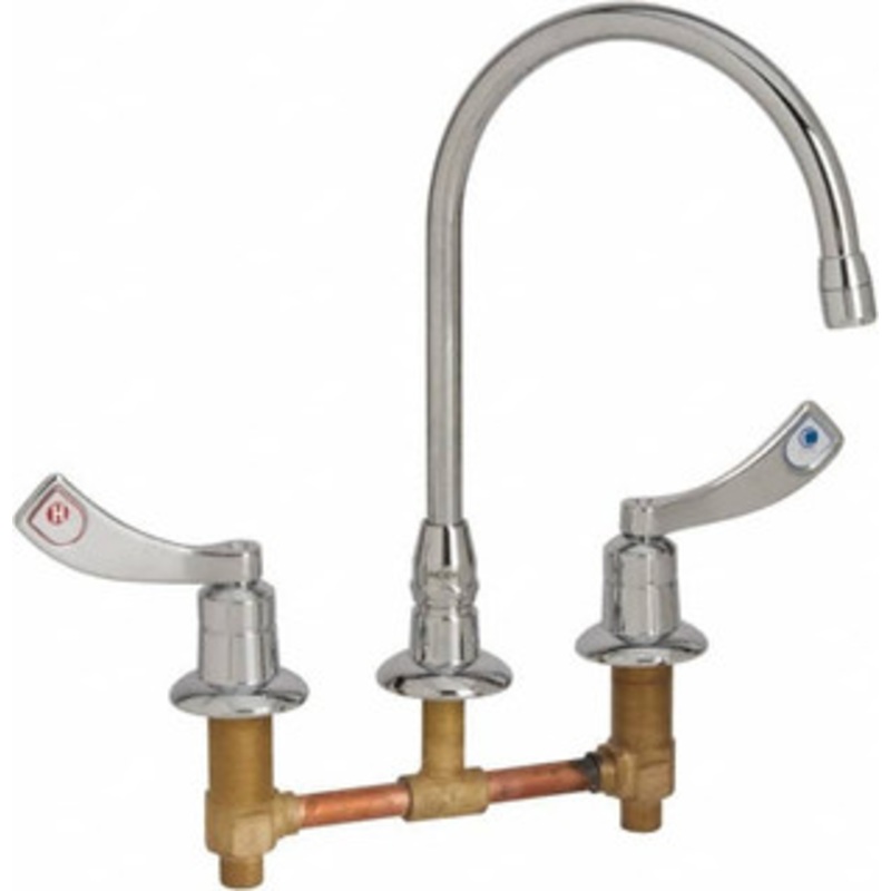 Moen Wrist Blade Handle, Commercial Bathroom Faucet Two Handle, No Drain, Arc Spout 8225 – 79418786
