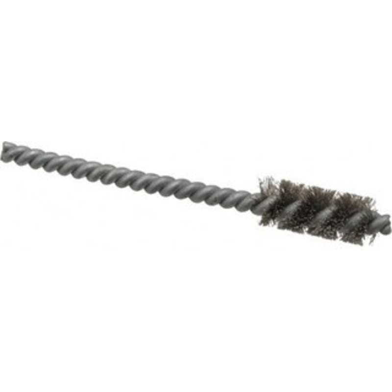 Schaefer Brush 1/4 Inch Inside Diameter, 7/16 Inch Actual Brush Diameter, Carbon Steel, Power Fitting and Cleaning Brush 3/16 Shank Diameter, 3-5/8 Inch Long, Twisted Wire Stem, 3/8 Inch Refrigeration Outside Diameter 08544-12 – 48788970