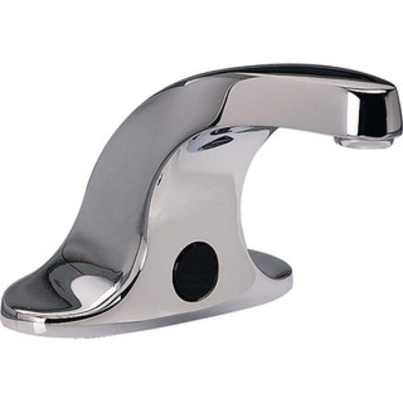 American Standard Electronic & Sensor Faucets, Type: Sensor, Style: Modern, Contemporary, Type of Power: DC, Spout Type: Low Arc, Mounting Centers: 4 (Inch), Finish/Coating: Polished Chrome 6055202.002 – 48172738