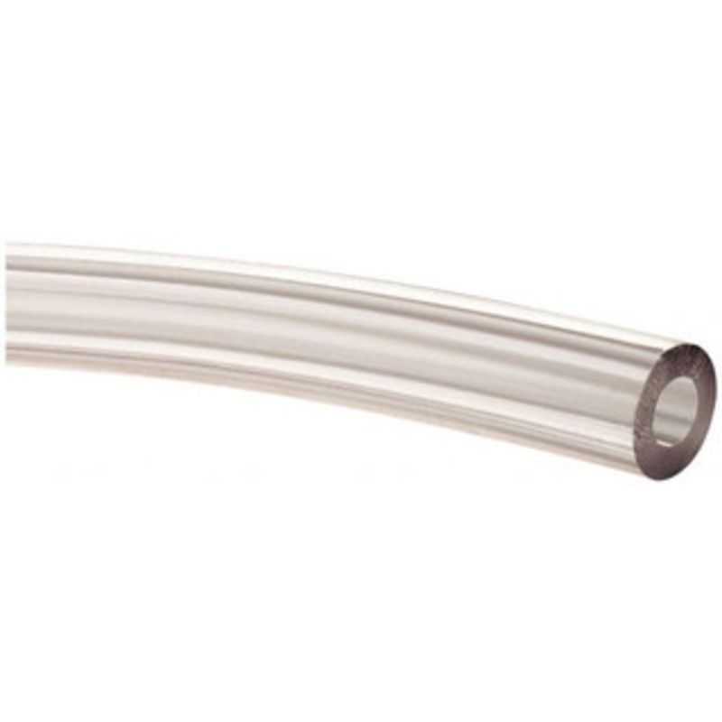 Made in USA 3/16 ID x 3/8 OD, 3/32 Wall Thickness, Cut to Length PVC Tube Clear, 70 Max psi, 68 Shore A Hardness SOF-015 – 79815031