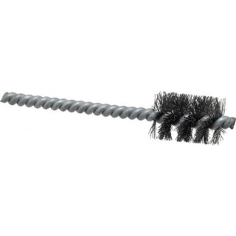 Schaefer Brush 1/2 Inch Inside Diameter, 11/16 Inch Actual Brush Diameter, Carbon Steel, Power Fitting and Cleaning Brush 3/16 Shank Diameter, 3-5/8 Inch Long, Twisted Wire Stem, 5/8 Inch Refrigeration Outside Diameter 08546-12 – 48788996