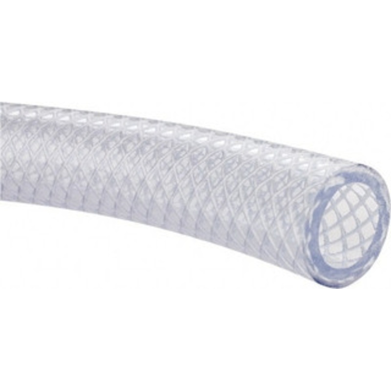 Made in USA 1/2 ID x 0.728 OD, 0.114 Wall Thickness, Cut to Length (100 ft. Standard Length) PVC Tube Clear, 215 Max psi, 80 Shore A Hardness SOH-006-7 – 48460075