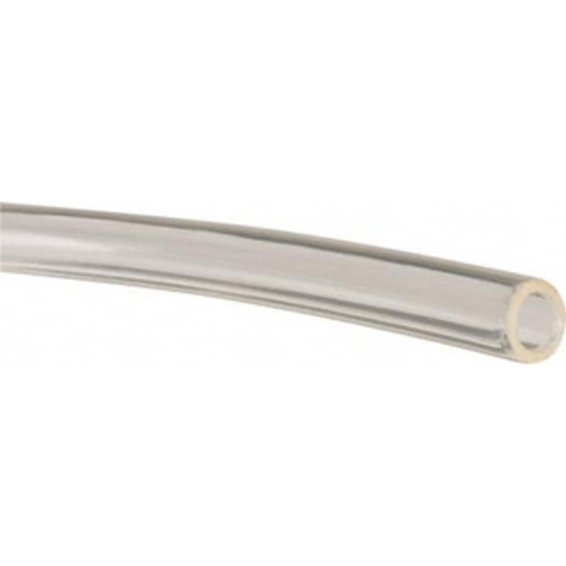 Made in USA 1/4 ID x 3/8 OD, 1/16 Wall Thickness, Cut to Length (100 ft. Standard Length) Polyurethane Tube Clear, 41 Max psi 509527 – 48525075