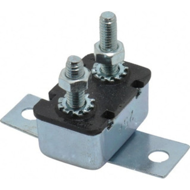 Value Collection 25 Amp Automotive Heavy Duty Stud Terminal Circuit Breaker Crosswise Bracket Mount, 1.259 Long x 0.838 Wide 0.652 High CB130-25 – 65139784