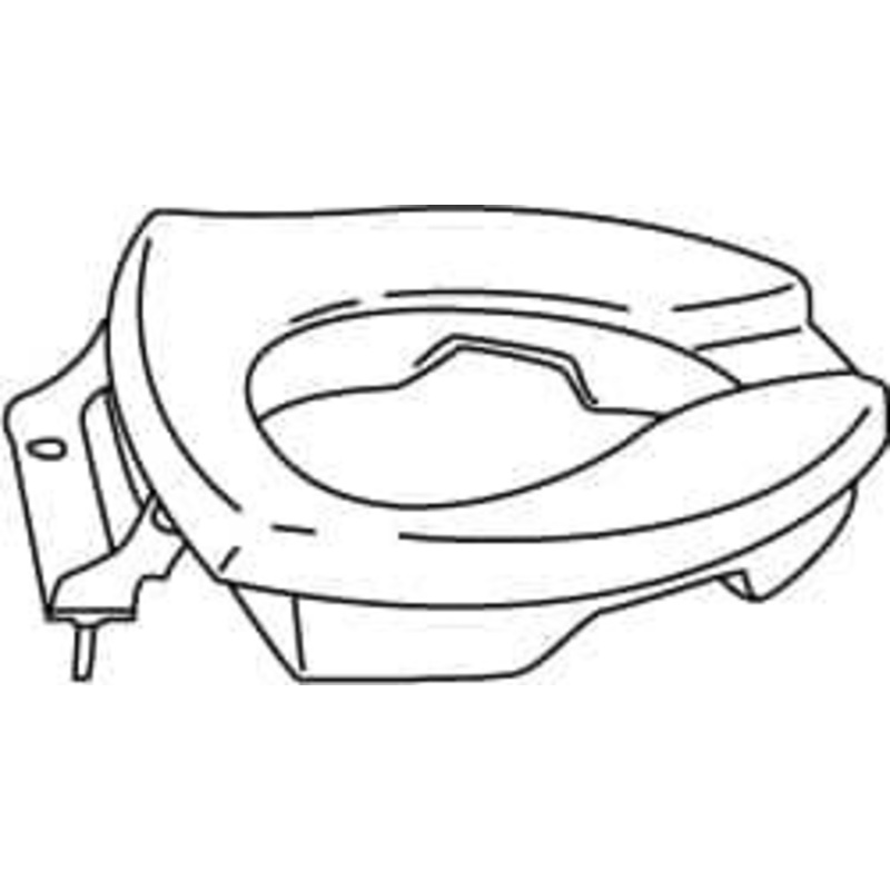 Centoco 18-3/4 Inch Long, 8-1/2 Inch Inside Width, Polypropylene, Elongated, ADA Handicap Accessible Open Front with o Cover, Toilet Seat 15 Inch Outside Width, Residential, Commercial, Health Care, Industrial, White 3L500STSCC-001 – 36888758