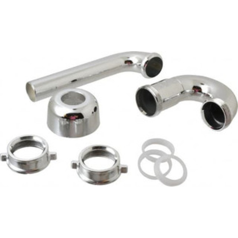 Federal Process 1-1/4 Outside Diameter, P Trap with Wall Pipe Chrome Coated, PVC A807 – 82722653