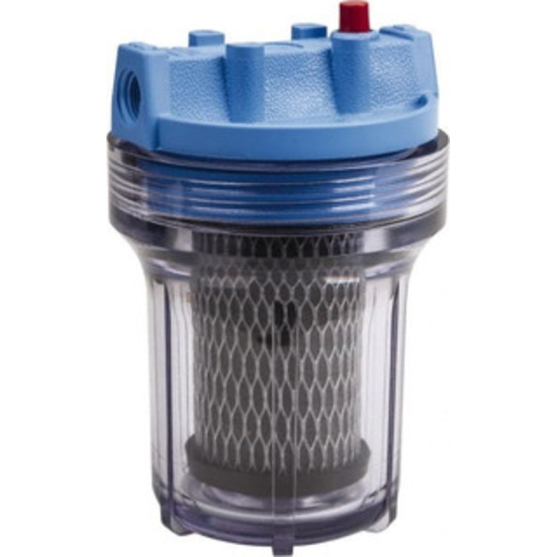 Pentair 4-5/8 Inch Outside Diameter, 8 Inch Cartridge Length, 5 Micron Rating, Cartridge Filter Assembly 3/8 Inch Pipe, Reduces Taste, Odor and Sediment 158109 – 09408394