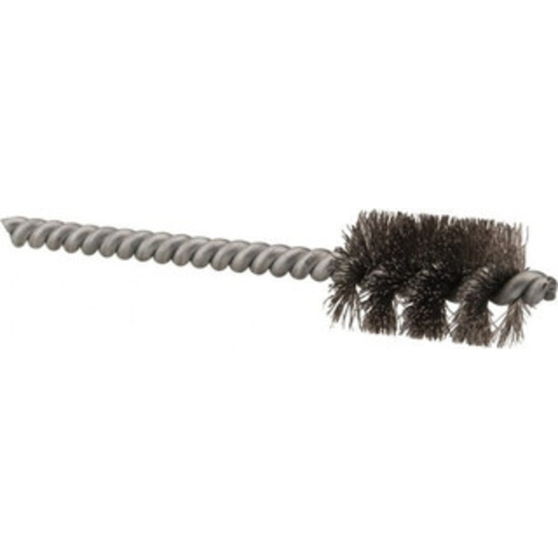 Schaefer Brush 1/2 Inch Inside Diameter, 11/16 Inch Actual Brush Diameter, Stainless Steel, Power Fitting and Cleaning Brush 3/16 Shank Diameter, 3-5/8 Inch Long, Twisted Wire Stem, 5/8 Inch Refrigeration Outside Diameter 08746-12 – 56489156