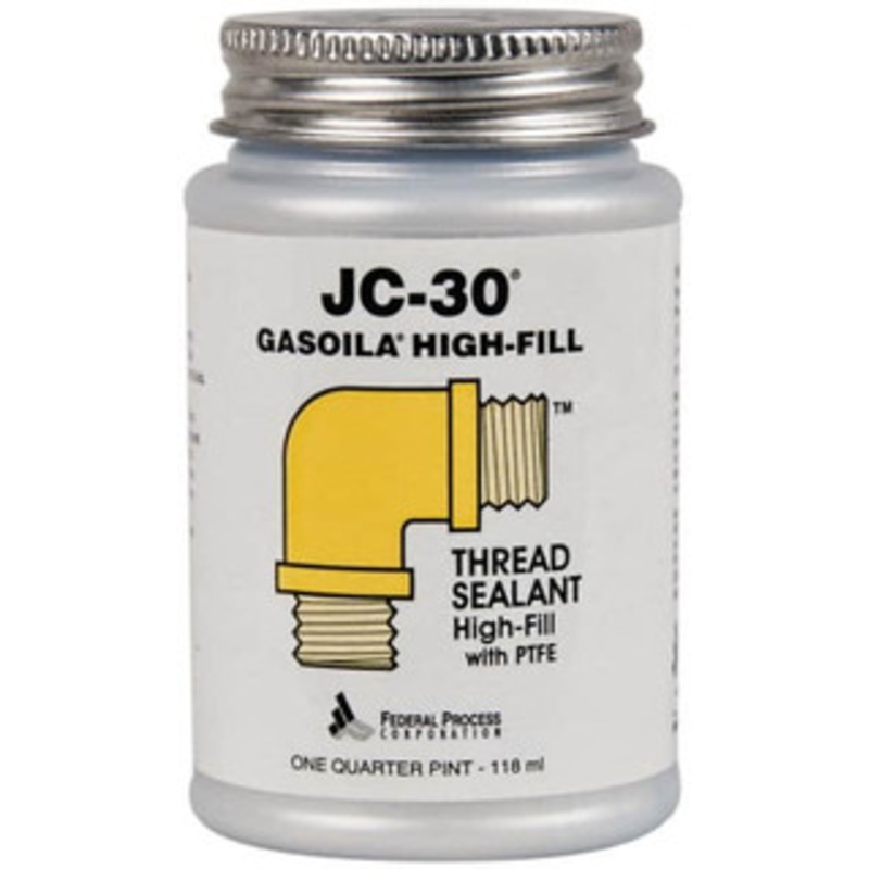 Federal Process 1/4 Pt Brush Top Can Oyster White Federal JC-30 Thread Sealant with PTFE 500F Max Working Temp JC04 – 36913010