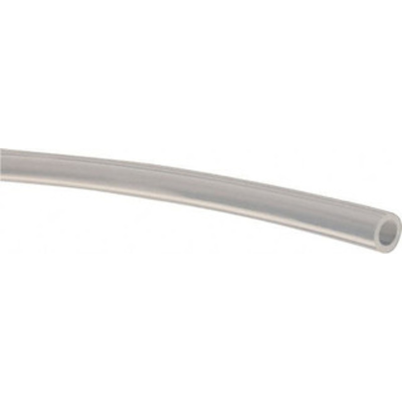 Made in USA 1/8 ID x 3/16 OD, 1/32 Wall Thickness, Cut to Length (50 ft. Standard Length) PTFE Tube Translucent, 55 Hardness TSPF35018703150 – 48701031