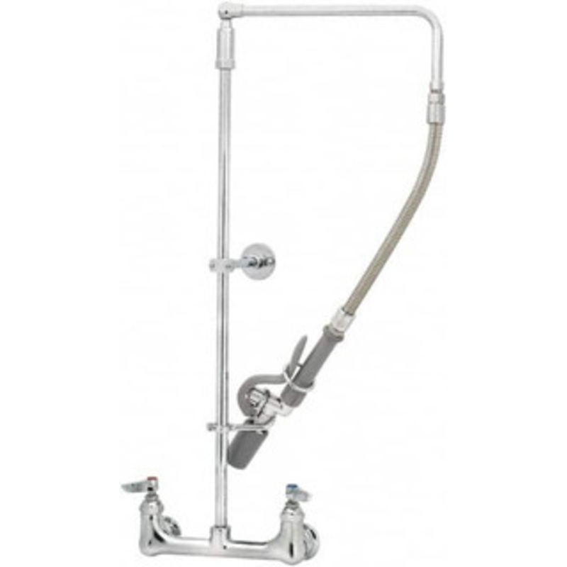 T&S Brass No Spout, 2 Way Design, Wall Mount, Wall Pre Rinse Faucet Assembly Lever Handle B-0131-BC – 32071979
