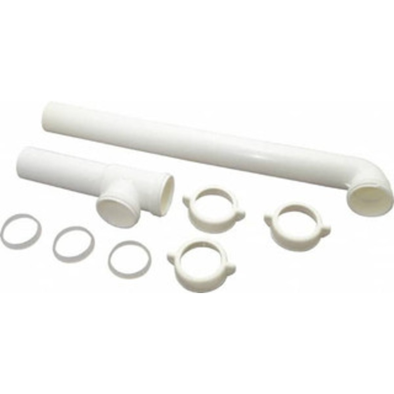 Federal Process 1-1/2 Outside Diameter, Two Sink Traps with End Outlet 16 Inch Long, White, Polypropylene T540YPVCBG – 37020997
