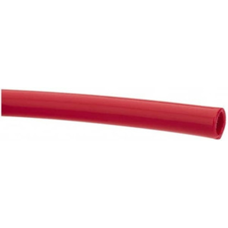 Made in USA 3/8 ID x 1/2 OD, 1/16 Wall Thickness, Cut to Length (100 ft. Standard Length) LLDPE Tube Red, 153 Max psi, 44 Shore D Hardness 11044 – 74205212