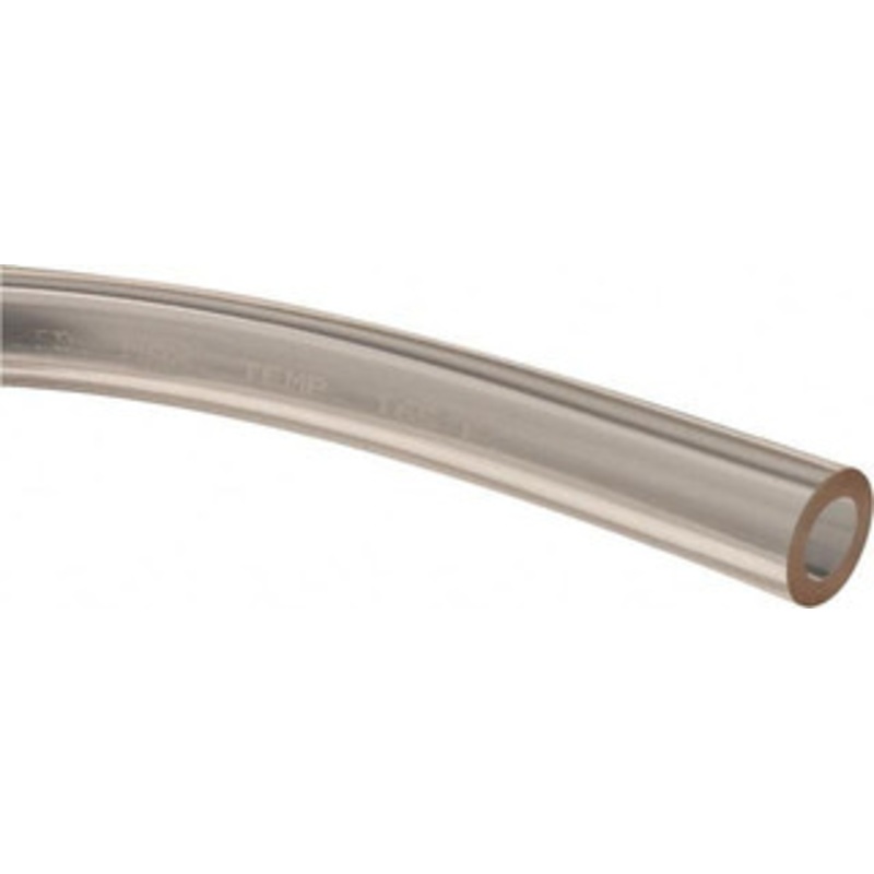 Made in USA 3/8 ID x 5/8 OD, 1/8 Wall Thickness, Cut to Length (50 ft. Standard Length) Plastic Tube Clear, 32 Max psi, 40 Hardness 538196 – 48519235