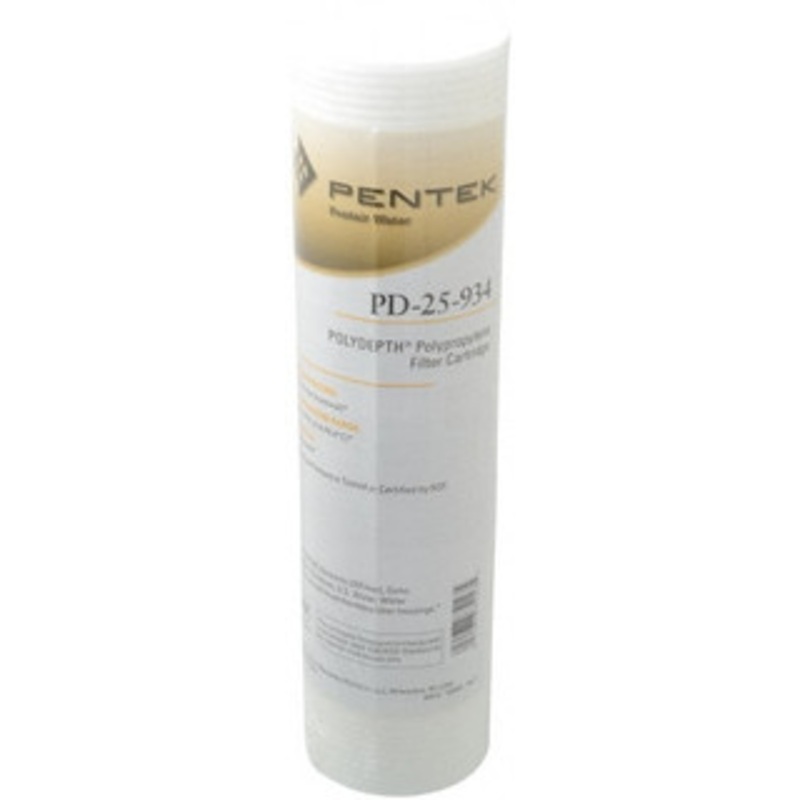 Pentair 2-1/2 OD, 25, Polypropylene Thermal Bonded Cartridge Filter 9.88 Long, Reduces Sediments 155751-43 – 09408113