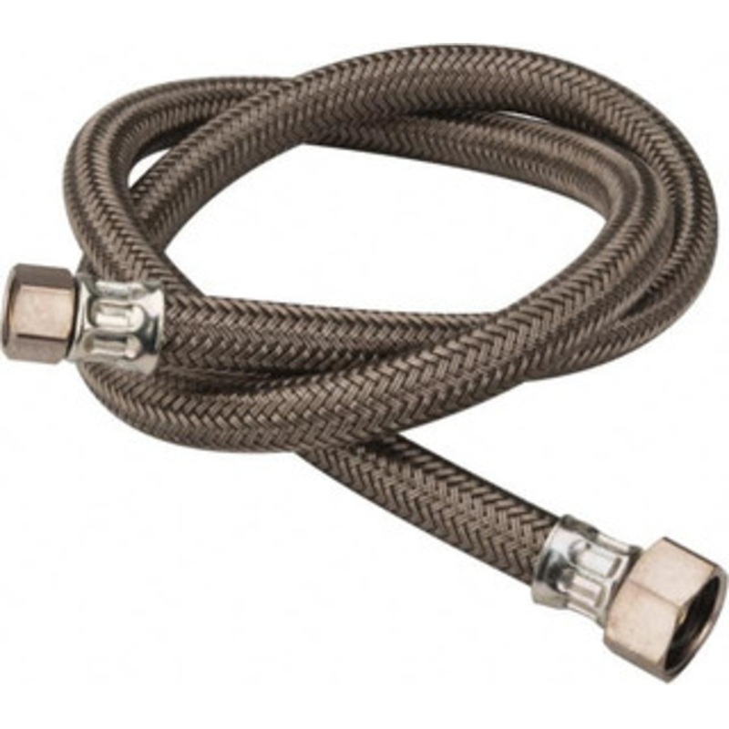 BrassCraft 3/8 Compression Inlet, 1/2 FIP Outlet, Brass Flexible Connector Braided Stainless Steel, Use with Sinks B1-36A F – 36985588