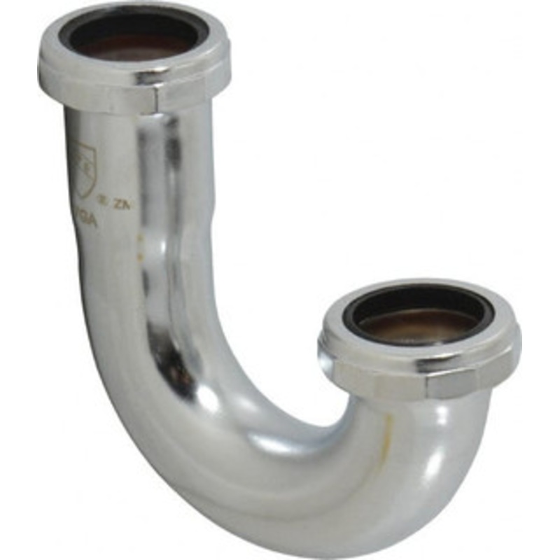 Federal Process 1-1/4 Outside Diameter, 17 Gauge, P Trap J Bend Only Chrome Coated, Brass 132 – 82722851