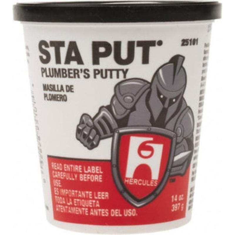 Hercules Putty, Type: Plumbers Putty, Container Size: 14 oz., For Use With: Sealing, Color: Off-White, PSC Code: 8040 25101 – 91846469
